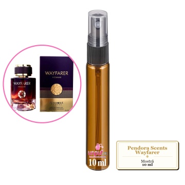 Mostra fiola din Parfumul Pendora Scents Wayfarer, decant sticla cu pulverizator