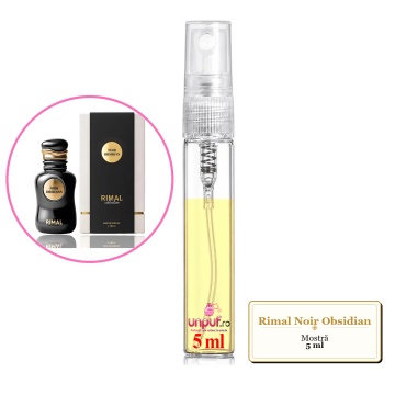 Mostra fiola din Parfumul Rimal Noir Obsidian, decant sticla cu pulverizator - Img 4