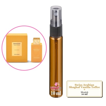 Mostra fiola din Parfumul Swiss Arabian Shaghaf Vanilla Toffee, decant sticla cu pulverizator - Img 3