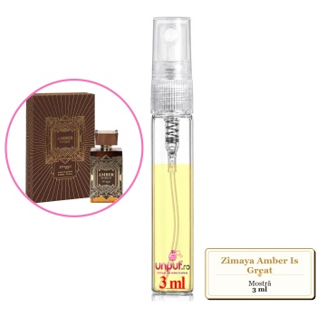 Mostra fiola din Parfumul Zimaya Amber Is Great, decant sticla cu pulverizator - Img 2
