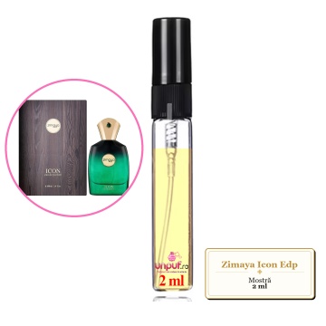Mostra fiola din Parfumul Zimaya Icon Edp, decant sticla cu pulverizator - Img 2