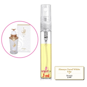 Mostra fiola din Parfumul Zimaya Taraf White Edp, decant sticla cu pulverizator - Img 2