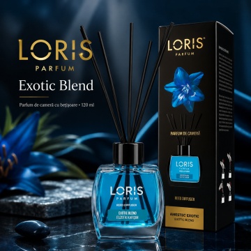 Odorizant de Cameră cu Bețișoare Parfumate Loris Parfum Amestec Exotic, 120 ml, Esență Exotic Blend, Miros Plăcut și Persistent - Img 6