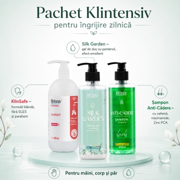 Pachet ingrijire completa Klintensiv – KlinSafe sapun lichid delicat 500 ml, 500 ml + 400 ml - Img 3