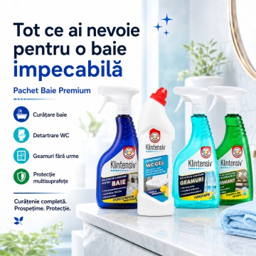 Pachet solutii curatenie baie premium Klintensiv KlinSmart – 2,25 L - Img 2