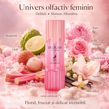 Parfum Alhambra Delilah Pour Femme Body Mist 250 ml ,arăbesc , Damă - Img 7