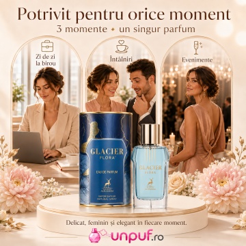 Parfum Alhambra Glacier Flora 100 ml, parfum arăbesc, edp, Unisex, Damă, Bărbat - Img 6