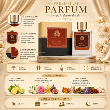Parfum Amber Oud Ministry Of Oud 100 ml, Extract De Parfum, Unisex - Img 3
