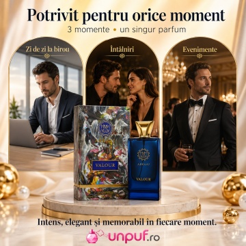 Parfum Arăbesc Abraaj Valour Fragrance World 100 ml, Apă de Parfum Bărbat, Aromă Lemnos Condimentată Masculină cu Grapefruit, Bergamotă, Piper, Cedru, Geranium, Lavandă, Paciuli, Ambră, Mosc și Vetiver - Img 6