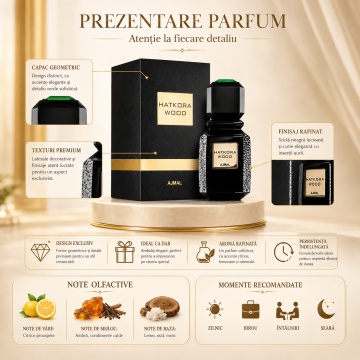 Parfum Arăbesc Ajmal Hatkora Wood 50 ml, Damă, edp - Img 3