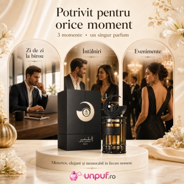 Parfum Arăbesc Al Qamar Nuit French Avenue 100 ml, Apă de Parfum Unisex, Damă și Bărbat, Inspirat The Moon, Aromă Aromatic Orientală cu Citrice, Condimente, Note Proaspete, Flori Albe, Lavandă, Note Calde, Lemn de Cedru, Ambră și Mosc - Img 6
