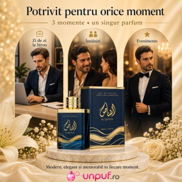 Parfum Arăbesc Al Qannas Ard Al Zaafaran 100 ml, Apă de Parfum Unisex Damă și Bărbat, Aromă Lemnos Aromatică Inspirată de Dylan Blue - Img 6
