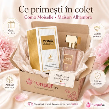 Parfum Arăbesc Alhambra Como Moiselle 30 ml, Apă de Parfum Damă, Maison Alhambra, Inspirat Coco Mademoiselle, Aromă Oriental Modernă cu Note Fructate, Bergamotă, Condimente, Iasomie, Trandafir, Note Lemnoase, Cedru, Ambră, Mosc și Vanilie - Img 4