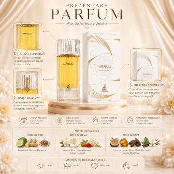 Parfum Arăbesc Alhambra Imperium Maison Alhambra 100 ml, Apă de Parfum Unisex, Damă și Bărbat, Aromă Oriental Modernă, Inspirat Elysium Pour Homme - Img 3