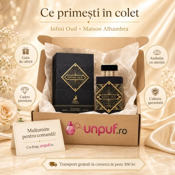 Parfum Arăbesc Alhambra Infini Oud Maison Alhambra 100 ml, Apă de Parfum Unisex, Damă și Bărbat, Aromă Oriental Oud-Lemnoasă, Inspirat Atomic Rose - Img 4