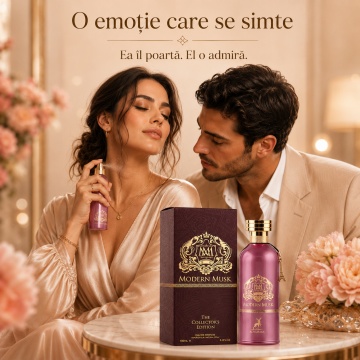 Parfum Arăbesc Alhambra Modern Musk Maison Alhambra 100 ml, Apă de Parfum Unisex, Damă și Bărbat, Aromă Mosc Floral Curat, Inspirat Morning Muscs - Img 5