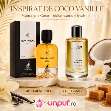 Parfum Arăbesc Alhambra Montaigne Coco 100 ml, Apă de Parfum Damă, Maison Alhambra, Inspirat Coco Vanille, Aromă Oriental Modernă Cremoasă și Tropicală cu Note Fructate, Bergamotă, Condimente, Iasomie, Trandafir, Note Lemnoase, Cedru, Ambră, Mosc și Vanil - Img 8