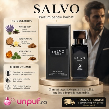 Parfum Arăbesc Alhambra Salvo Elixir Maison Alhambra 30 ml, Apă de Parfum Bărbați, Aromă Aromatic Condimentată, Inspirat Sauvage Elixir - Img 9