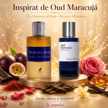Parfum Arăbesc Alhambra The Memory Of Oud Maison Alhambra 100 ml, Apă de Parfum Unisex, Damă și Bărbat, Aromă Oriental Lemnoasă cu Oud și Piele, Inspirat Oud Maracuja - Img 8