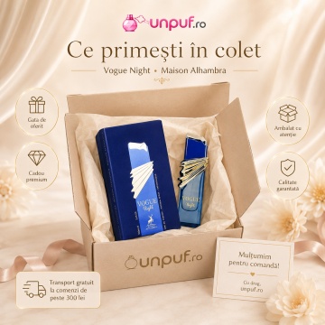 Parfum Arăbesc Alhambra Vogue Night 100 ml, Apă de Parfum Unisex, Damă și Bărbat, Maison Alhambra, Inspirat Chant d'Extase, Aromă Oriental Ambrată Dulce Marină cu Bergamotă, Condimente, Fructe Dulci, Iasomie, Lemn de Santal, Trandafir, Patchouli, Ambră, M - Img 4