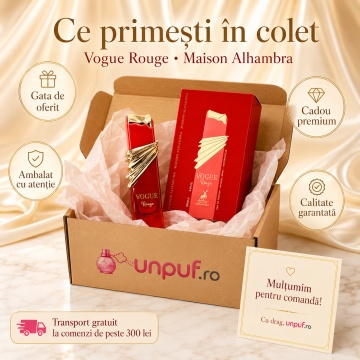 Parfum Arăbesc Alhambra Vogue Rouge 100 ml, Apă de Parfum Damă, Maison Alhambra, Inspirat Voce Viva, Aromă Floral Orientală cu Fructe Roșii, Bergamotă, Piper Roz, Bujor, Iasomie, Trandafir, Patchouli, Ambră, Mosc și Vanilie - Img 4