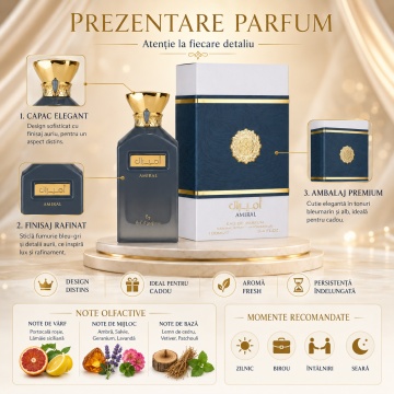 Parfum Arăbesc Amiral Ard Al Zaafaran 100 ml, Apă de Parfum Unisex Damă și Bărbat, Aromă Aromatic Marină Inspirată de Hawas Ice - Img 4