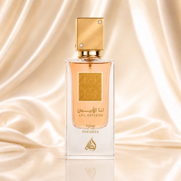 Parfum Arăbesc Ana Abiyedh Poudree Lattafa 60 ml, Apă de Parfum Damă, Aromă Oriental Florală Pudrată cu Citrice, Note Pudrate, Ambră, Mosc și Vanilie - Img 2