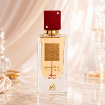 Parfum Arăbesc Ana Abiyedh Rouge Lattafa 60 ml, Apă de Parfum Unisex, Aromă Floral Lemnos Mosc cu Bergamotă, Pară, Șofran, Caramel, Geranium, Iasomie, Ambră, Lichen de Stejar și Mosc - Img 2
