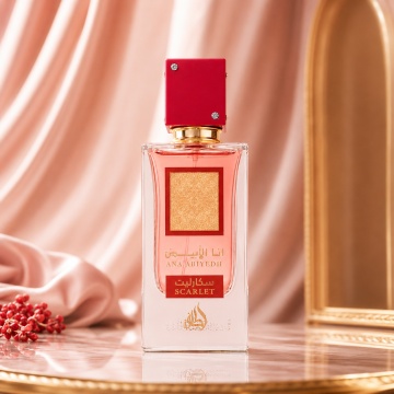 Parfum Arăbesc Ana Abiyedh Scarlet Lattafa 60 ml, Apă de Parfum Unisex, Aromă Aromatic Fructată cu Cireașă Neagră, Piper Roz, Trandafir Alb, Bujor, Tonka, Nucșoară, Caramel, Paciuli, Vanilie și Zahăr - Img 2