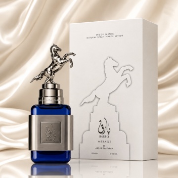 Parfum Arăbesc Ard Al Zaafaran Bareq Mirage 100 ml, Apă de Parfum Unisex, Damă și Bărbat, Inspirat Bleu De Chanel, Aromă Oriental Arabescă cu Bergamotă, Șofran, Trandafir, Oud, Mosc și Vanilie