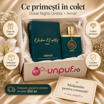 Parfum Arăbesc Armaf Dubai Nights Midnight Umbra 100 ml, Apă de Parfum Bărbat, Aromă Oriental Ambrată Fresh Acvatică Inspirată de Invictus Aqua - Img 4