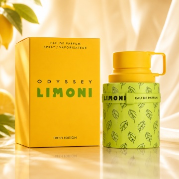 Parfum Arăbesc Armaf Odyssey Limoni Fresh 100 ml, Apă de Parfum Unisex Damă și Bărbat, Aromă Acvatică Proaspătă, Citrică și Energizantă