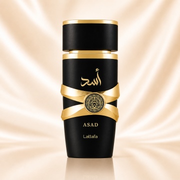 Parfum Arăbesc Asad Lattafa 100 ml, Apă de Parfum Bărbat, Aromă Lemnos Aromatică cu Ananas, Piper Negru, Tutun, Cafea, Iris, Paciuli, Vanilie, Ambră, Labdanum, Lemn și Rășină Benzoică - Img 2