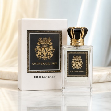 Parfum Arăbesc Autobiography Rich Leather 50 ml, Apă de Parfum Unisex Damă și Bărbat, Aromă Piele Oriental Lemnoasă, Aromatică, Elegantă și Rafinată