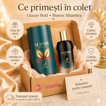 Parfum Arăbesc Bărbat Glacier Bold Maison Alhambra 100 ml, Apă de Parfum, Aromă Lemnos Aromatică Inspirată de Le Beau Le Parfum, cu Bergamotă, Ananas, Iris, Ghimbir, Nucă de Cocos, Lemn, Ambră, Boabe de Tonka, Vanilie și Lemn de Santal - Img 4