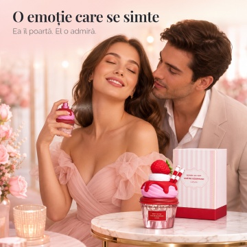 Parfum Arăbesc Berry On Top Lattafa 75 ml, Apă de Parfum Damă, Aromă Floral Fructat Gurmandă cu Căpșună, Frișcă, Zahăr, Flori Albe, Vanilie și Mosc - Img 5