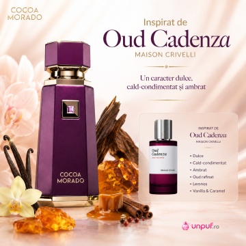 Parfum Arăbesc Cocoa Morado French Avenue 100 ml, Apă de Parfum Unisex, Damă și Bărbat, Inspirat Oud Cadenza Maison Crivelli, Aromă Gourmand Orientală cu Cacao, Rom, Scorțișoară, Șofran, Cardamom, Ghimbir, Curmale, Oud, Tămâie, Vanilie, Tonka, Piele și Pa - Img 8