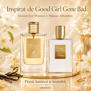 Parfum Arăbesc Damă Kismet For Women Maison Alhambra 100 ml, Apă de Parfum, Inspirat de Good Girl Gone Bad By Kilian, Aromă Floral Fructată cu Osmanthus, Iasomie, Trandafir, Tuberoză, Narcisă, Ambră, Cedru, Flori Albe și Accente Pudrate - Img 8