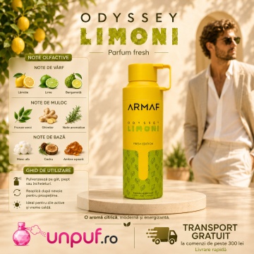 Parfum Arăbesc Deodorant Odyssey Limoni Fresh Edition 200 Ml - Img 8