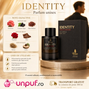 Parfum Arăbesc Emir Identity Rose & Leather 100 ml, Apă de Parfum Unisex Damă și Bărbat, Aromă Piele Lemnoasă, Condimentată, Florală, Rafinată și Memorabilă, Inspirată de Rose & Cuir - Img 9