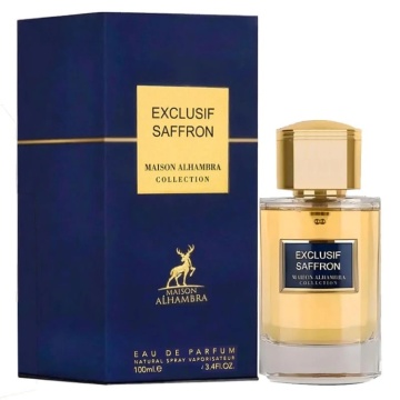 Parfum Arăbesc Exclusif Saffron Maison Alhambra 100 ml, Apă de Parfum Unisex, Damă și Bărbat, Inspirat Saffron Lazuli Carolina Herrera, Aromă Oriental Condimentată cu Șofran, Coacăze Negre, Boabe de Tonka, Trandafir, Stânjenel, Piele, Lemn de Guaiac și Va - Img 11