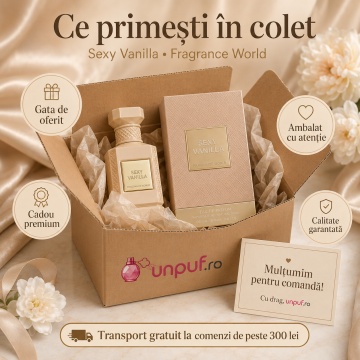 Parfum Arăbesc Fragrance World Sexy Vanilla Eau De Parfum 150 Ml - Img 4