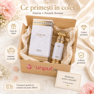 Parfum Arăbesc Grecia White French Avenue 100 ml, Apă de Parfum pentru Damă, Inspirat Blanche Bête Les Liquides Imaginaires, Aromă Aromatic Orientală Cremoasă și Catifelată cu Vanilie, Acord Lactonic, Flori Albe, Tuberoză, Citrice, Condimente, Lemn de Ced - Img 4