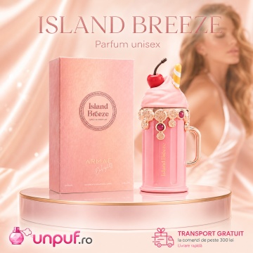 Parfum Arăbesc Island Breeze Armaf 100 ml, Apă de Parfum Damă, Aromă Acvatic Tropical Proaspătă, Ananas, Bergamotă, Cocos, Flori Acvatice, Iasomie, Mosc Alb și Vanilie, Inspirată de Eden Sparkling Lychee - Img 10