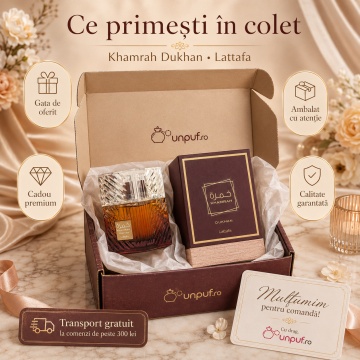Parfum Arăbesc Khamrah Dukhan Lattafa 100 ml, Apă de Parfum Unisex Damă și Bărbat - Img 4