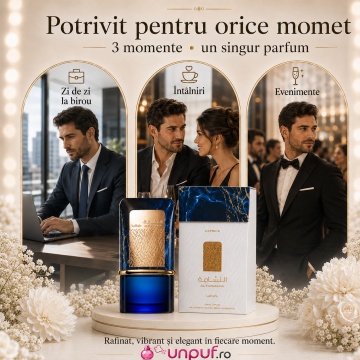 Parfum Arăbesc Lattafa Al Nashama Caprice 100 ml, Apă de Parfum Bărbat, Aromă Orientală Citric Condimentată - Img 6