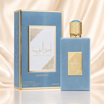Parfum Arăbesc Lattafa Ameer Al Arab Imperium 100 ml, Apă de Parfum Bărbat, Aromă Masculină Elegantă cu Oud de Cambodgia, Bergamotă, Mosc, Salvie, Șofran, Lemn de Agar, Santal și Rășină