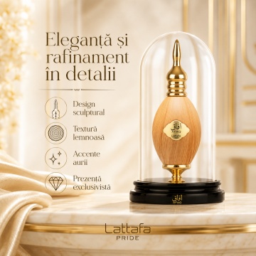 Parfum Arăbesc Lattafa Pride Afaq EDP 100 ml Bărbat, Aromă Orientală cu Coacăze Negre, Pară, Iasomie, Tuberoză, Cashmeran și Lemn de Santal - Img 3