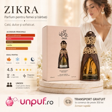 Parfum Arăbesc Lattafa Pride Zikra 100 ml, Apă de Parfum Unisex, Aromă Oriental Gurmandă cu Coniac, Scorțișoară, Praline, Vanilie și Tonka - Img 8