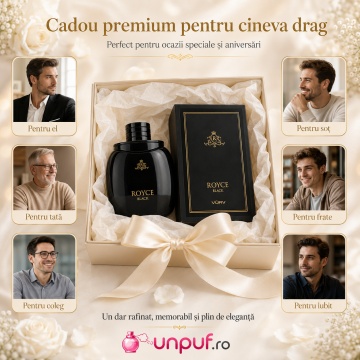 Parfum Arăbesc Lattafa Royce Black 100 ml, Apă de Parfum Bărbat, Aromă Orientală Aromatică cu Note Fructate, Piper, Portocală, Scorțișoară, Ambră și Tonka - Img 10